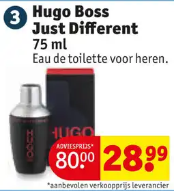 Kruidvat Hugo Boss Just Different aanbieding