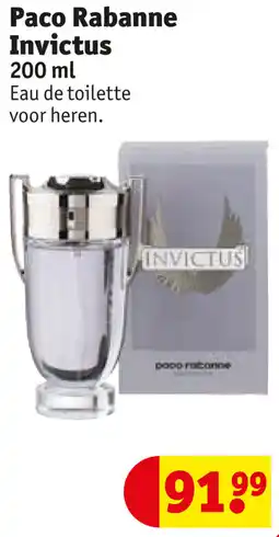 Kruidvat Paco Rabanne Invictus aanbieding