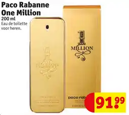 Kruidvat Paco Rabanne One Million aanbieding