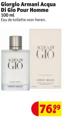Kruidvat Giorgio Armani Acqua Di Gio Pour Homme aanbieding
