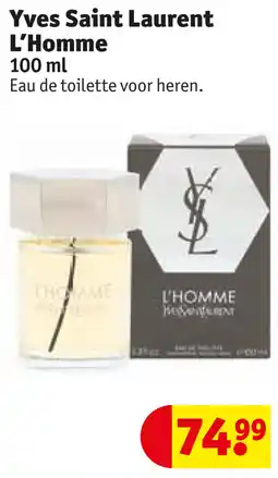 Kruidvat Yves Saint Laurent L'Homme aanbieding