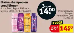 Kruidvat Elvive Shampoo en Conditioner aanbieding
