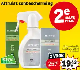 Kruidvat Altruist Zonbescherming aanbieding