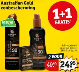 Kruidvat Australian Gold zonbescherming aanbieding