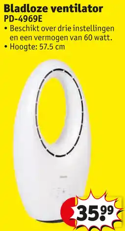 Kruidvat Bladloze ventilator PD-4969E aanbieding
