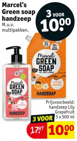 Kruidvat Marcel's Green soap handzeep aanbieding