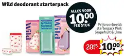 Kruidvat Wild deodorant starterpack aanbieding