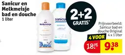 Kruidvat Sanicur en Melkmeisje Bad en Douche aanbieding