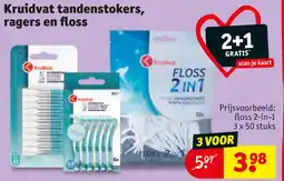 Kruidvat Kruidvat tandenstokers, ragers en floss aanbieding