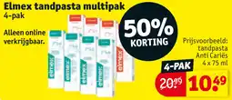 Kruidvat Elmex tandpasta multipak aanbieding