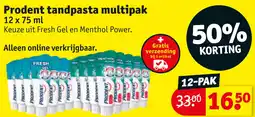 Kruidvat Prodent Tandpasta Multipak aanbieding