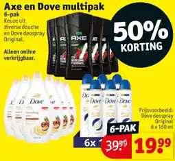Kruidvat Axe en Dove multipak aanbieding