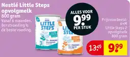 Kruidvat Nestlé Little Steps opvolgmelk aanbieding