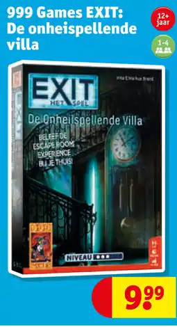 Kruidvat 999 Games EXIT: De onheispellende villa aanbieding