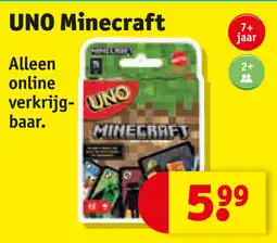 Kruidvat Uno Minecraft aanbieding