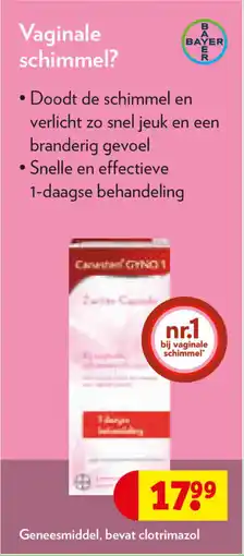 Kruidvat Geneesmiddel, bevat clotrimazol aanbieding