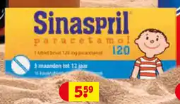 Kruidvat Sinaspril paracetamol aanbieding