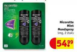Kruidvat Nicorette Mint Mondspray 1mg aanbieding