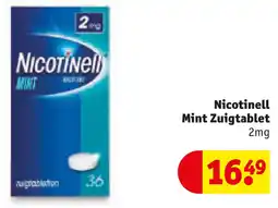 Kruidvat Nicotinell Mint Zuigtablet 2mg aanbieding