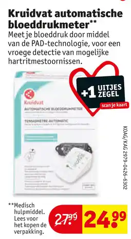 Kruidvat Kruidvat automatische bloeddrukmeter aanbieding