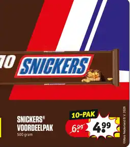 Kruidvat Snickers voordeelpak aanbieding