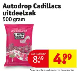 Kruidvat Autodrop Cadillacs uitdeelzak aanbieding