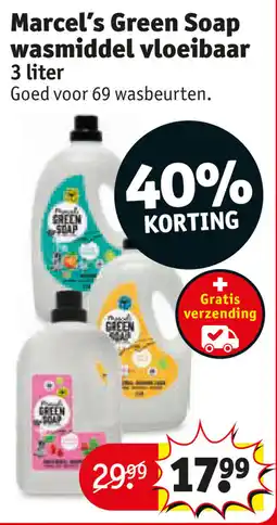 Kruidvat Marcel's Green Soap wasmiddel vloeibaar aanbieding