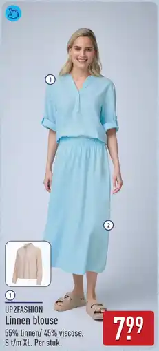 ALDI Up2fashion Linnen blouse aanbieding