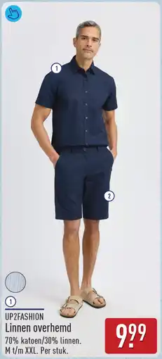 ALDI Up2fashion Linnen overhemd aanbieding