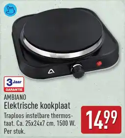 ALDI Ambiano Elektrische kookplaat aanbieding