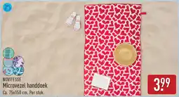 ALDI Novitesse Microvezel handdoek aanbieding