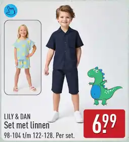 ALDI Lily & Dan Set met linnen aanbieding