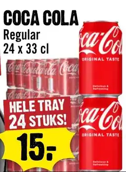 Dirck 3 Coca cola regular 24 x 33 cl aanbieding