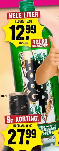 Dirck 3 Hooghoudt Jonge Dubbele Graanjenever aanbieding