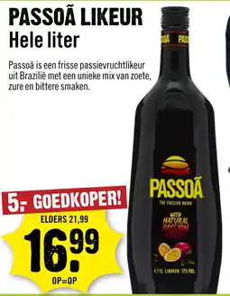 Dirck 3 Passoã likeur aanbieding