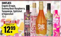 Dirck 3 Gummy bear raspberry, tompoesje, splitshot of apenshot shotjes engels dropje, aanbieding