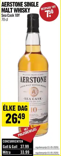 Dirck 3 Aerstone single malt whisky aanbieding