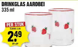 Dirck 3 Drinkglas aardbei aanbieding