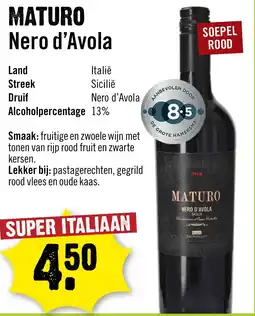 Dirck 3 Maturo nero d'avola aanbieding
