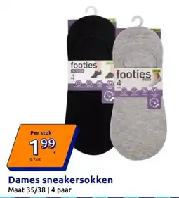 Action Dames Sneakersokken aanbieding