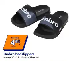 Action Umbro badslippers aanbieding