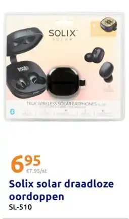 Action Solix solar draadloze oordoppen aanbieding