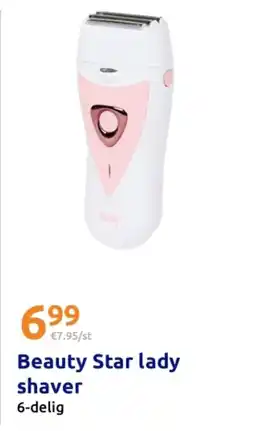 Action Beauty Star lady shaver aanbieding