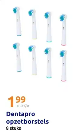 Action Dentapro Opzetborstels aanbieding