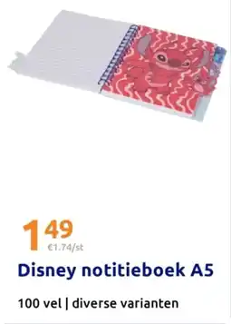Action Disney Notitieboek A5 aanbieding
