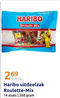 Action Haribo uitdeelzak Roulette-Mix aanbieding