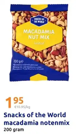 Action Snacks of the World Macadamia Notenmix aanbieding
