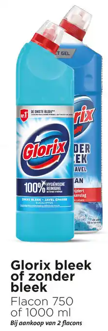 Glorix bleek of zonder bleek
