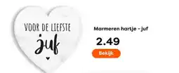 The Read Shop Marmeren hartje - juf aanbieding
