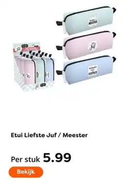 The Read Shop Etui Liefste Juf / Meester aanbieding
